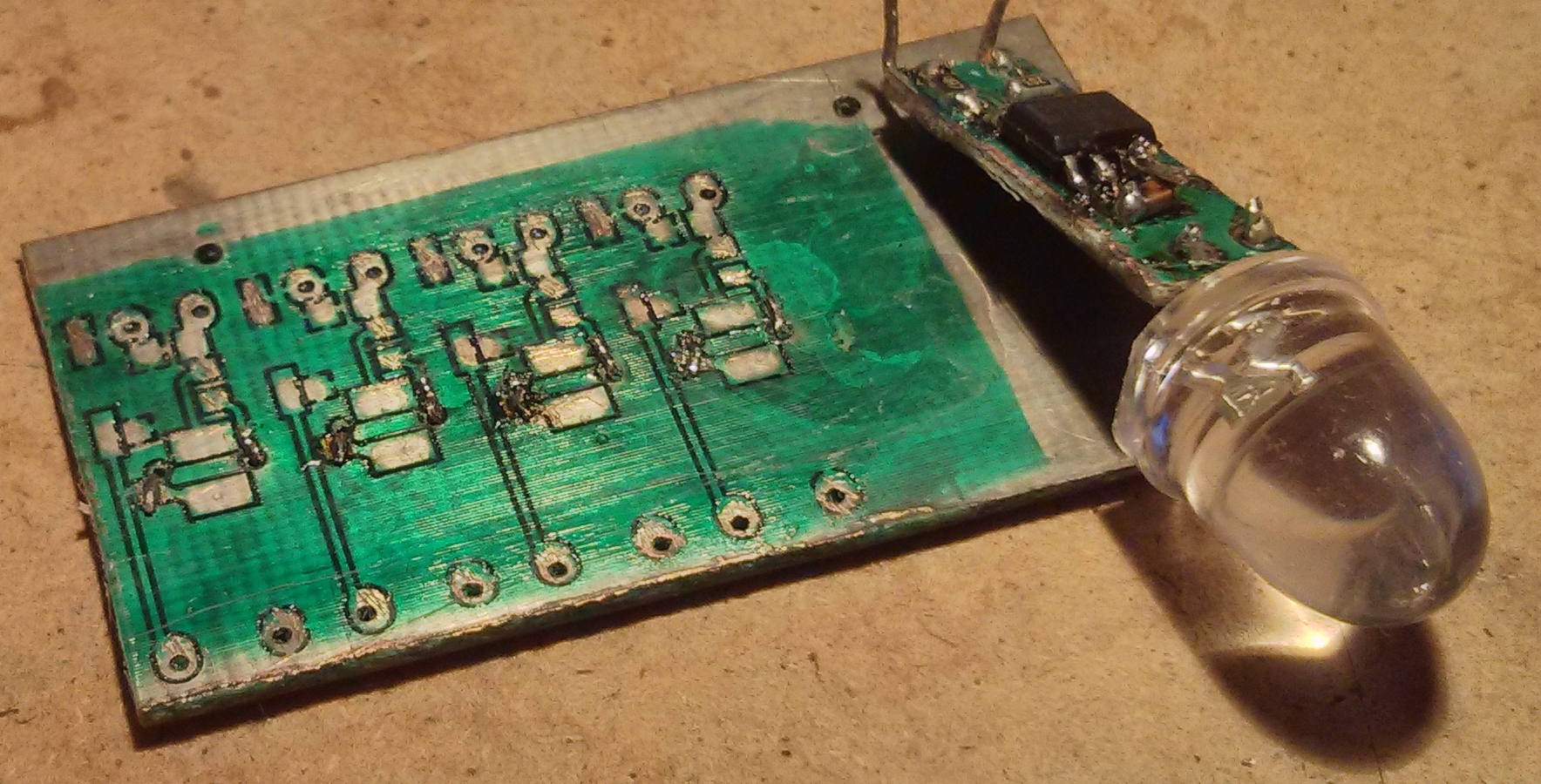 Panelized PCBs and finished car parking bulb