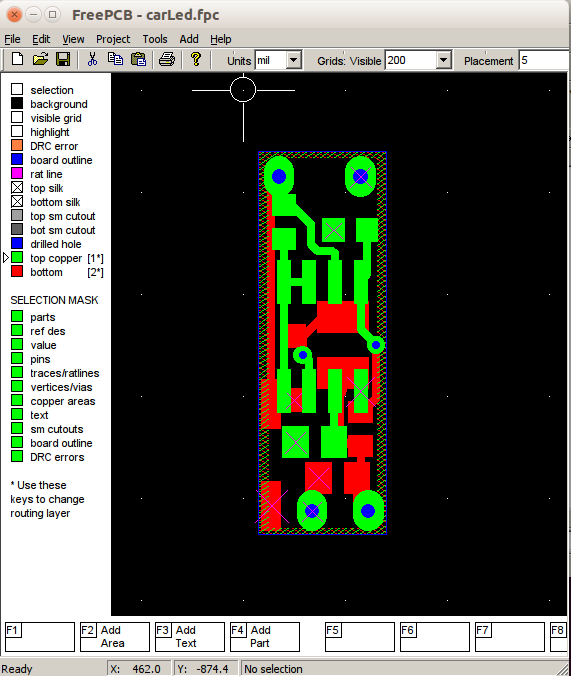 Project in FreePCB