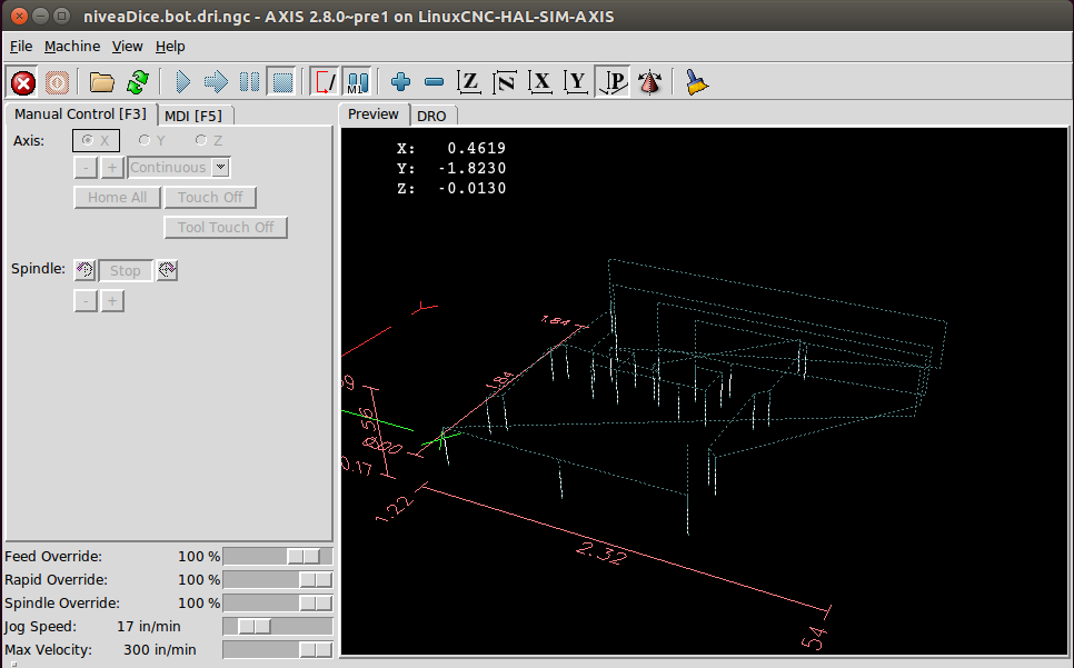 LinuxCNC - drilling holes